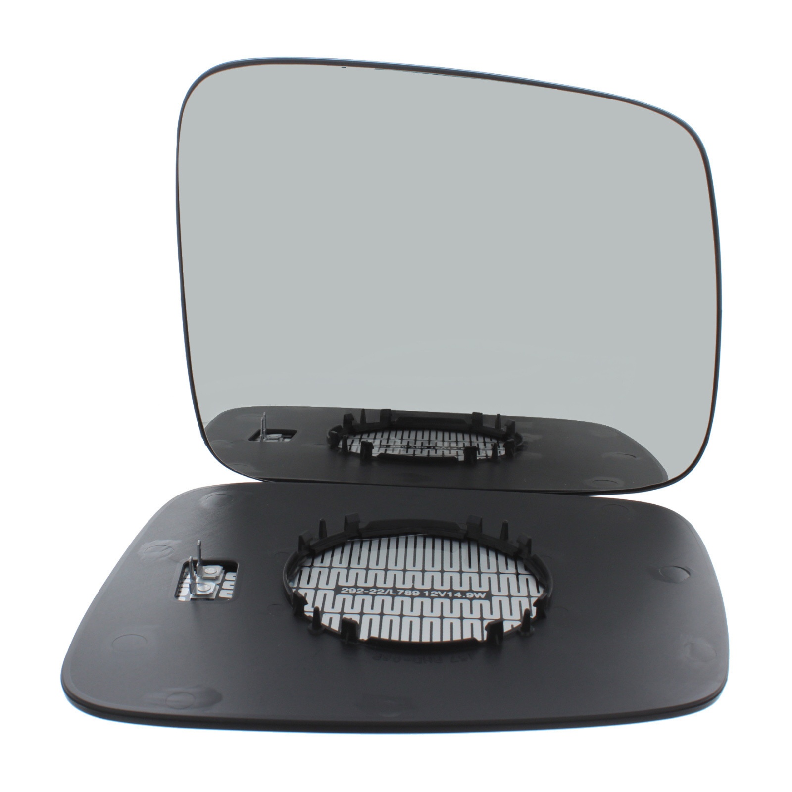 Volkswagen Multivan- Heated Wing Mirror Glass Right Driver Side Flat Chrome 1997–2003 Replacement