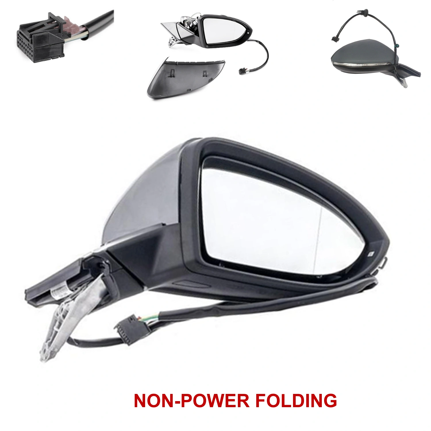 Volkswagen Golf MK7 Wing Mirror Replacement Unit - Electric - Driver Side 2012 to 2020