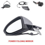 Volkswagen Golf Wing Mirror Unit - Electric - Primed - Passenger Side 2012 to 2020