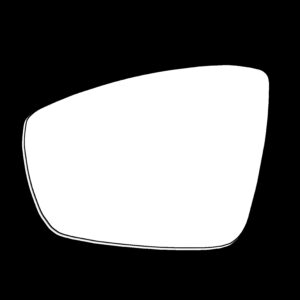 Volkswagen UP Wing Mirror Glass - Convex - Passenger Side 2012 to 2016