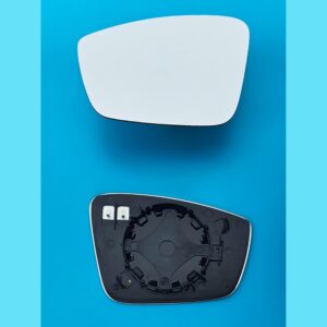 Skoda Rapid Side Mirror Glass With Base - Passenger Side 2011 to 2020
