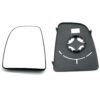 FIAT Ducato Clip on Wing Mirror Glass With Base (Convex)  LEFT HAND ( UK Passenger Side ) 2006 to 2022