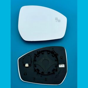 LAND ROVER RANGE ROVER EVOQUE(2014 to 2023)|Blind Spot Wing Mirror Glass With Base (OVER TAKING ALERT BLINKERS)- Right Hand Driver Side
