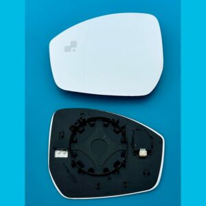 LAND ROVER RANGE ROVER EVOQUE (2014 to 2023) Blind Spot Wing Mirror Glass With Base (OVER TAKING ALERT BLINKERS)-Left Hand Passenger Side