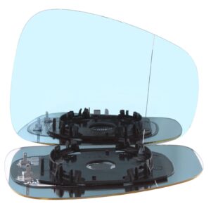 Alpha Romeo MITO 2008 to 2022 Heated Wing Mirror Glass with Blue Tinted Aspherical Finish Drivers Side (RH)