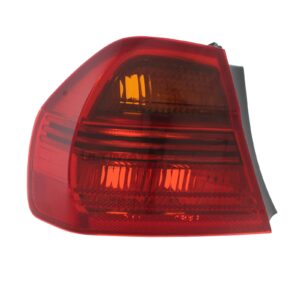 BMW 3 Series 2005-2008 Passenger Side (LH)-Non-LED Outer (Wing) Rear Light / Tail Light Excluding Bulb Holder
