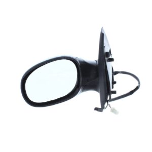 Citroen C2 2003 to 2010- Complete Wing Mirror Unit-Electric adjustment - Heated Glass - Black- UK Passenger Side (LH)