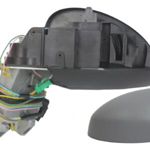 Citroen C4 2004 to 2009-Complete Wing Mirror Unit-Electric adjustment -Heated Glass - Without Temperature Sensor -Black Arm & Primed Cover-RHS-(Passenger Side)