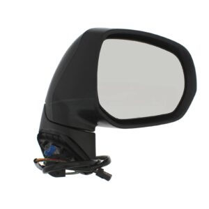 Citroen C4 Picasso 2006 to 2012-Complete Wing Mirror Unit-Electric adjustment - Heated Glass - Indicator - Temperature Sensor - Paintable - Black-Drivers Side-RHS