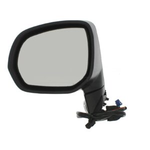 Citroen C4 Picasso 2006 to 2012-Complete Wing Mirror Unit-Electric adjustment - Heated Glass - Indicator - Temperature Sensor - Paintable - Black-Passenger Side-LHS