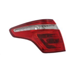 Citroen C4 Picasso 2006-2012 Non-LED Red & Clear Lens Outer (Wing) Rear Light / Tail Light Excluding Bulb Holder-LHS(Passenger Side)