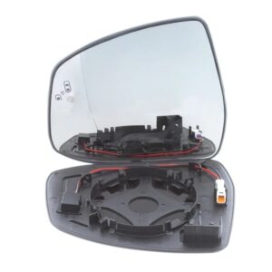 Ford Focus 2012-2017,Heated Wing Mirror Glass with Chrome Aspherical Finish-Passenger Side (LH)