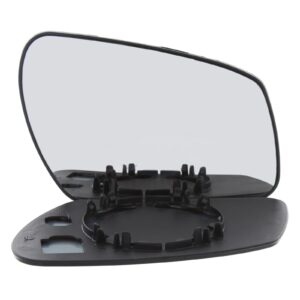 Ford Fusion 2007-2010 Non-Heated Wing Mirror Glass with Chrome Convex Finish-UK Drivers Side (RH)