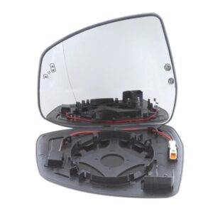 Ford Mondeo 2008-2013 Heated Wing Mirror Glass with Chrome Aspherical Finish Passenger Side (LH)