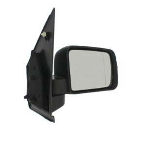 Ford Tourneo Connect 2009 to 2013 Complete Wing Mirror Unit- Manual adjustment - Non-Heated Glass - Black- Drivers Side (RH)