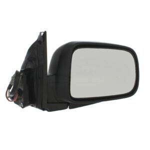 Honda CR-V 1996 2007 Complete Wing Mirror Units - Electric adjustment - Heated Glass - Paintable - Black- Drivers Side (RH)