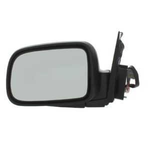Honda CR-V 1996 2007 Complete Wing Mirror Units - Electric adjustment - Heated Glass - Paintable - Black- Passenger Side (LH)