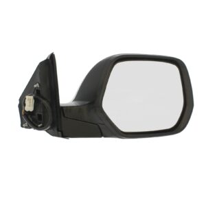 Honda CR-V 2007 to 2012 Complete Wing Mirror Unit-Electric adjustment - Heated Glass -Power folding- Indicator - Paintable - Black-RHS-Driver Side