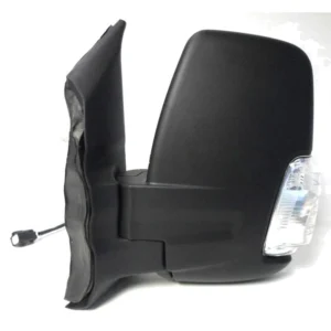 Ford Transit Left Side Mirror Unit Electric - Short Arm Power Folding - 2014 to 2022