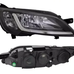 Fiat Ducato Headlight Headlamp - Halogen Black - Driver Side 2006 to 2025