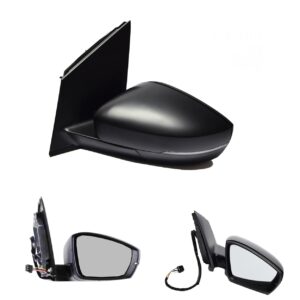 Volkswagen Polo Side Mirror Unit - Electric With Indicator - Driver Side 2009 to 2017