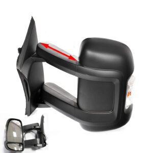 Vauxhall Movano Wing Mirror Unit Electric - Medium Arm 5W - Passenger Side 2020 Onwards