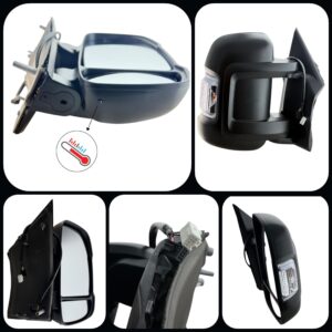 Vauxhall Movano Mirror Unit Electric - Short Arm With Temp Sensor - Driver Side 2020 Onwards