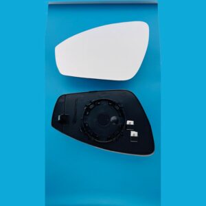 Volkswagen Tiguan Clip on Wing Mirror Glass With Base Heated - Convex LEFT HAND ( UK Passenger Side ) 2024 to 2025