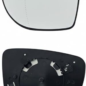 Renault Clio - Clip on Mirror Glass With Base Heated - LEFT HAND ( UK Passenger Side ) 2012 to 2025