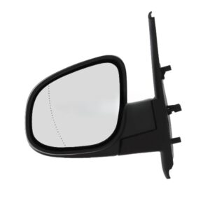 Renault Kangoo Door Mirror Unit - Electric Adjustment - Power Folding Without Temperature Sensor Primed - UK Passenger Side 2013 to 2023